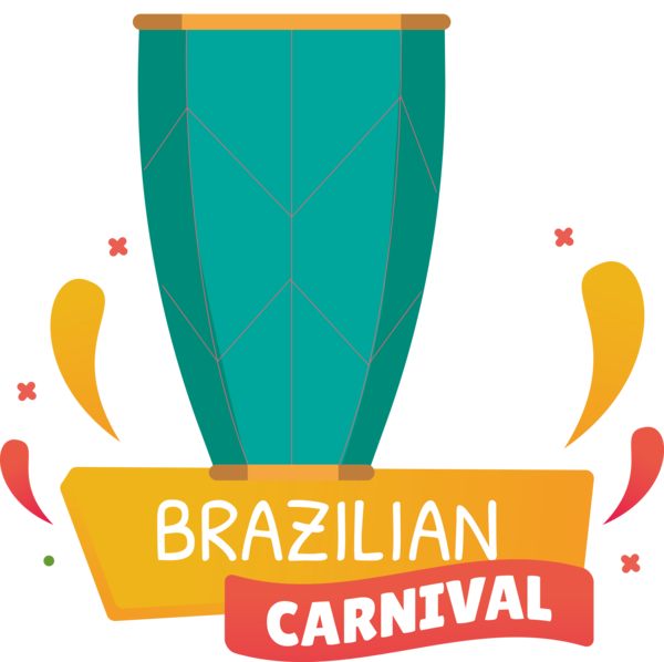 Transparent Brazilian Carnival Design Logo Meter for Carnaval for Brazilian Carnival