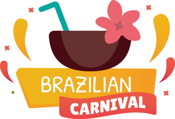 Transparent Brazilian Carnival Logo Design Flower for Carnaval for Brazilian Carnival