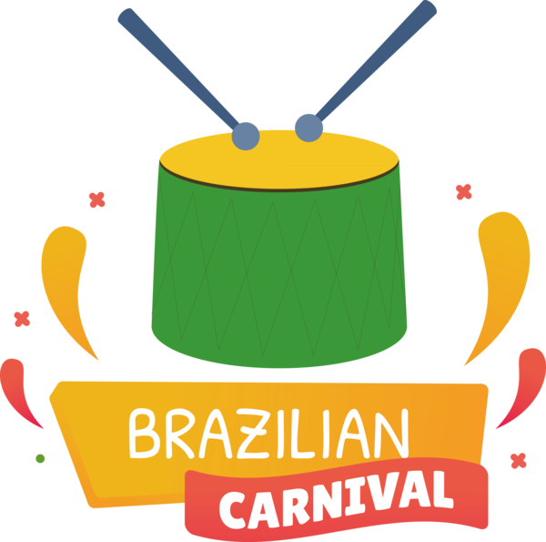 Transparent Brazilian Carnival Logo Design Line for Carnaval for Brazilian Carnival