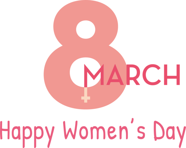 Transparent International Women's Day Logo Design Line for Women's Day for International Womens Day