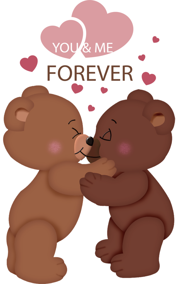 Transparent Valentine's Day Bears Brown bear Giant panda for Valentines Day Quotes for Valentines Day