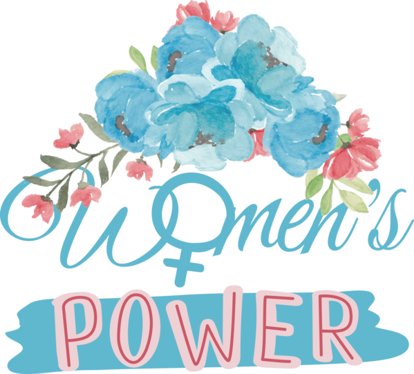 Transparent International Women's Day Cut flowers Design Floral design for Women Power for International Womens Day
