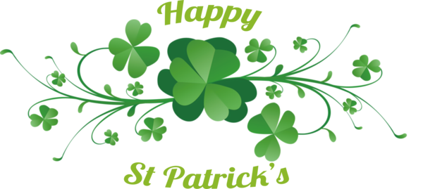 Transparent St. Patrick's Day Four-leaf clover Design Drawing for Four Leaf Clover for St Patricks Day