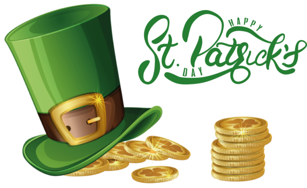 Transparent St. Patrick's Day St. Patrick's Day XXL St. Patrick's Day Hat Shamrock for St Patrick's Day Hat for St Patricks Day