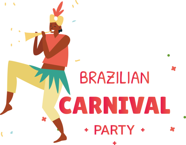 Transparent Brazilian Carnival Human Logo Design for Carnaval do Brasil for Brazilian Carnival