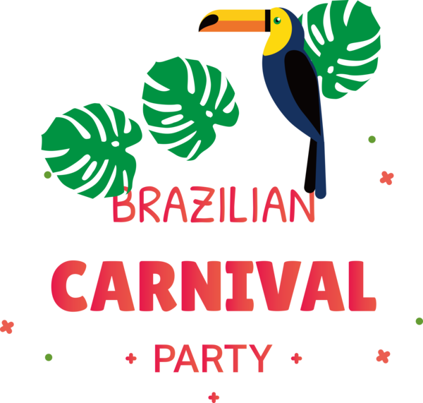 Transparent Brazilian Carnival Birds Logo Design for Carnaval do Brasil for Brazilian Carnival