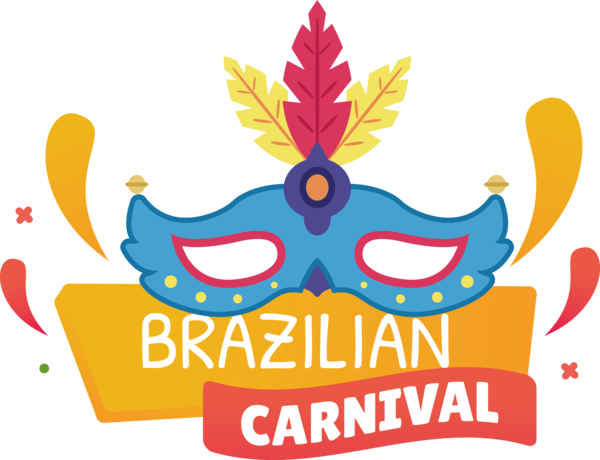 Transparent Brazilian Carnival Logo Icon Drawing for Carnaval for Brazilian Carnival