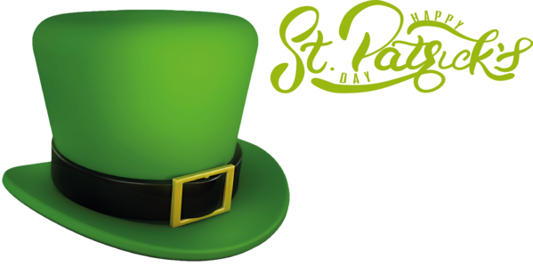 Transparent St. Patrick's Day Design Font Green for St Patrick's Day Hat for St Patricks Day