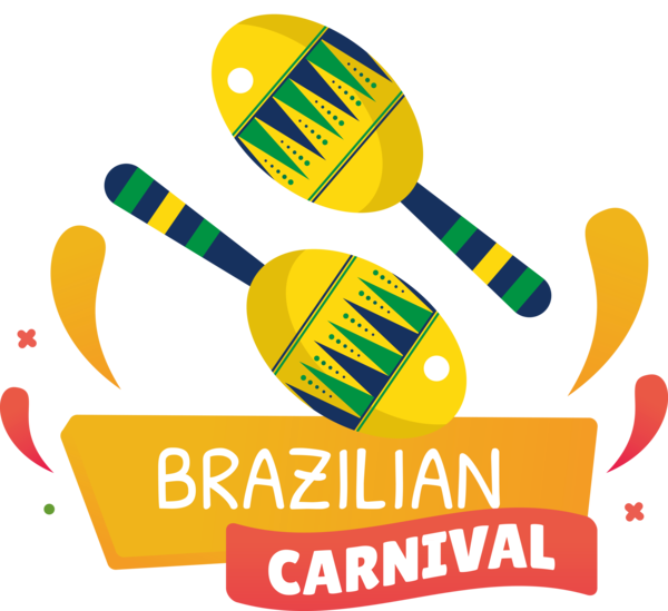 Transparent Brazilian Carnival Icon Digital art Logo for Carnaval for Brazilian Carnival