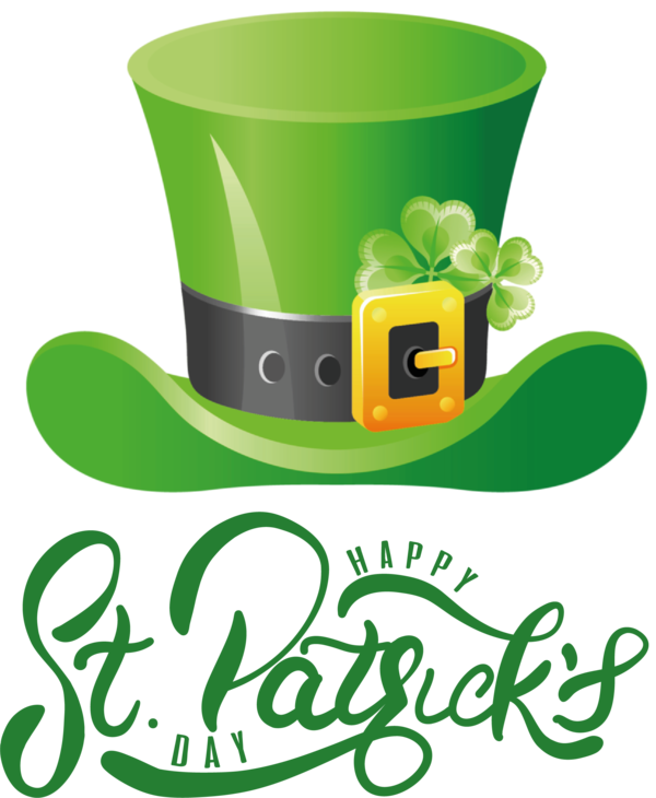 Transparent St. Patrick's Day St. Patrick's Day Shamrock Holiday for St Patrick's Day Hat for St Patricks Day