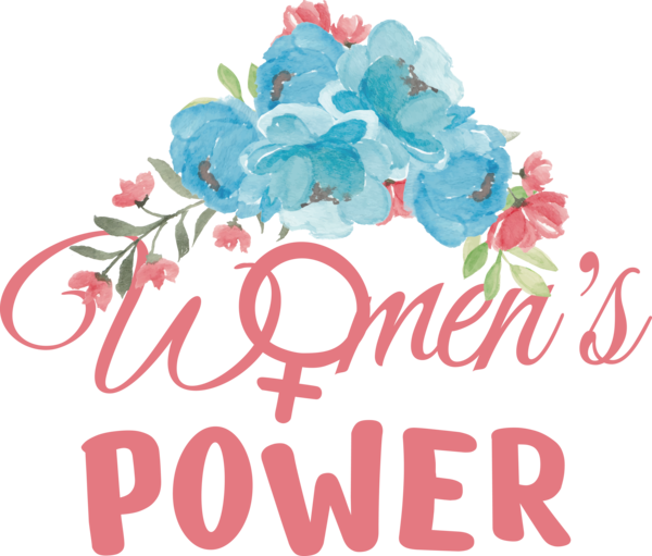 Transparent International Women's Day Floral design Design Cut flowers for Women Power for International Womens Day