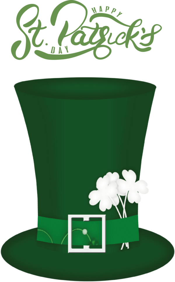 Transparent St. Patrick's Day Flowerpot Plastic Flower Pots Garden for St Patrick's Day Hat for St Patricks Day