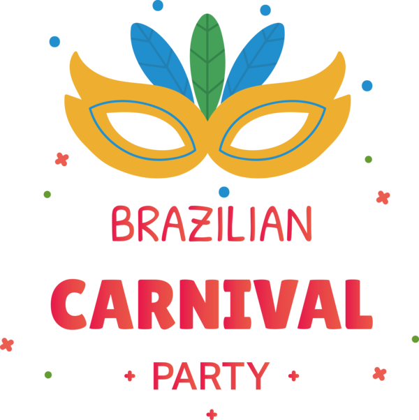 Transparent Brazilian Carnival Leaf Logo Cartoon for Carnaval do Brasil for Brazilian Carnival