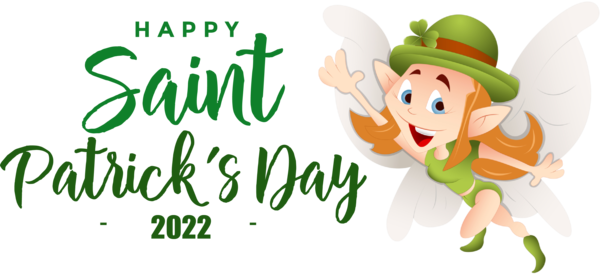 Transparent St. Patrick's Day Cartoon Logo Green for Saint Patrick for St Patricks Day