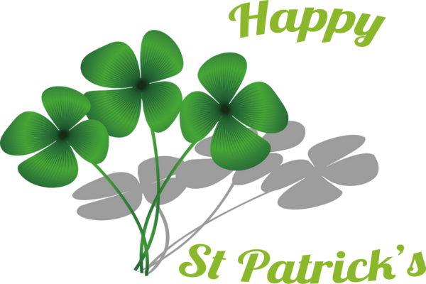 Transparent St. Patrick's Day Four-leaf clover Clover Luck for Four Leaf Clover for St Patricks Day