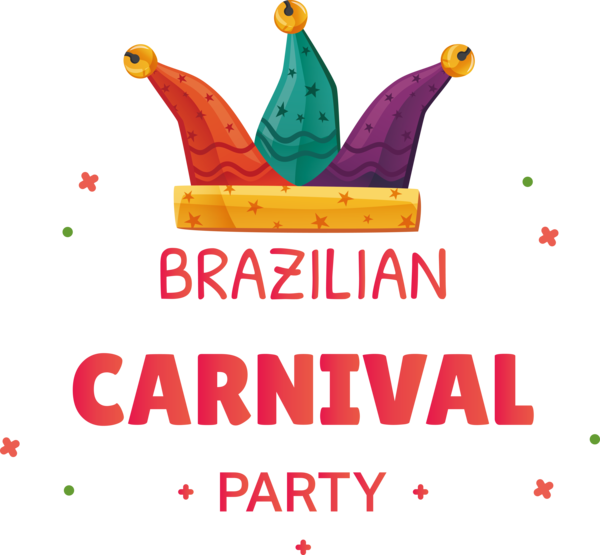 Transparent Brazilian Carnival Logo Text Plant for Carnaval do Brasil for Brazilian Carnival