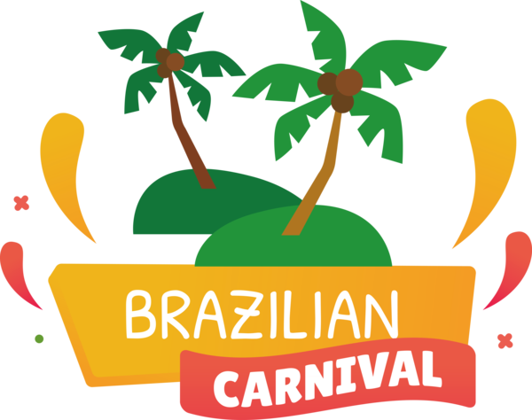 Transparent Brazilian Carnival Icon Silhouette Logo for Carnaval for Brazilian Carnival