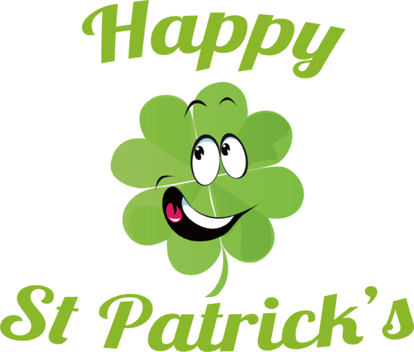 Transparent St. Patrick's Day Soup Logo Leaf for Four Leaf Clover for St Patricks Day