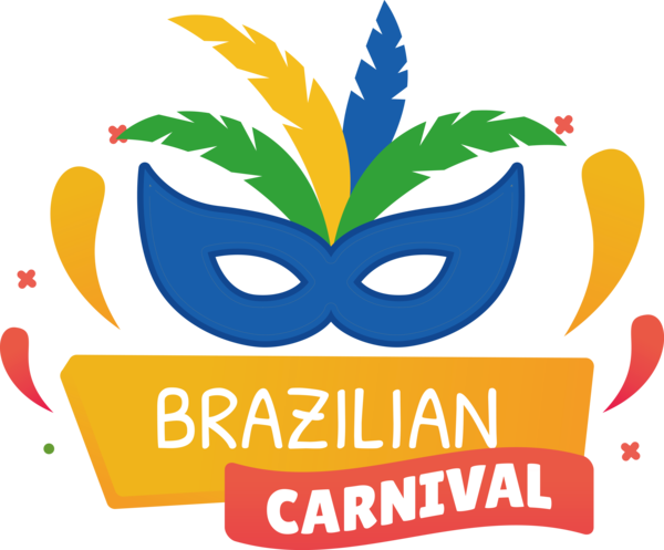 Transparent Brazilian Carnival Cartoon Logo Drawing for Carnaval for Brazilian Carnival