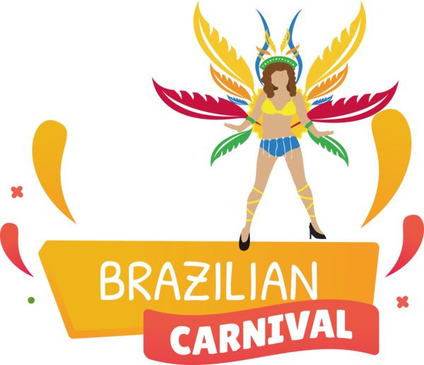 Transparent Brazilian Carnival Logo Drawing Icon for Carnaval for Brazilian Carnival