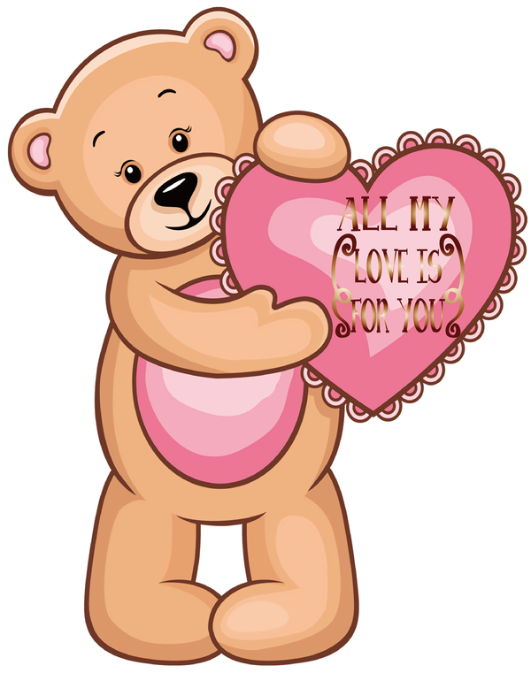 Transparent Valentine's Day Bears Teddy bear Teddy Bear Heart for Teddy Bear for Valentines Day
