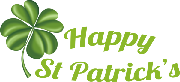 Transparent St. Patrick's Day Barre & Soul Leaf Logo for Four Leaf Clover for St Patricks Day