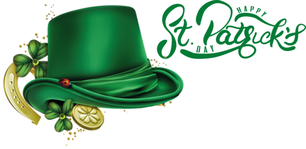 Transparent St. Patrick's Day Chemistry Icon Hat for St Patrick's Day Hat for St Patricks Day