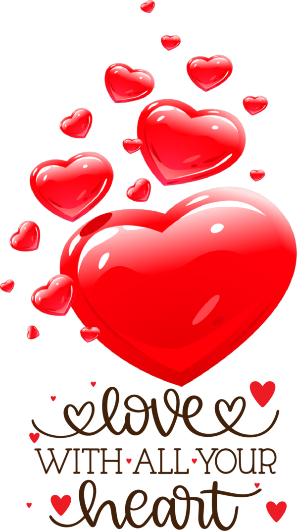 Transparent Valentine's Day Drawing Design Doodle for Valentine Heart for Valentines Day