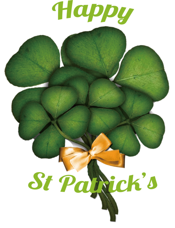 Transparent St. Patrick's Day Four-leaf clover Leaf Luck for Four Leaf Clover for St Patricks Day