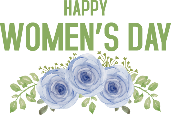Transparent International Women's Day Floral design Design for Women's Day for International Womens Day