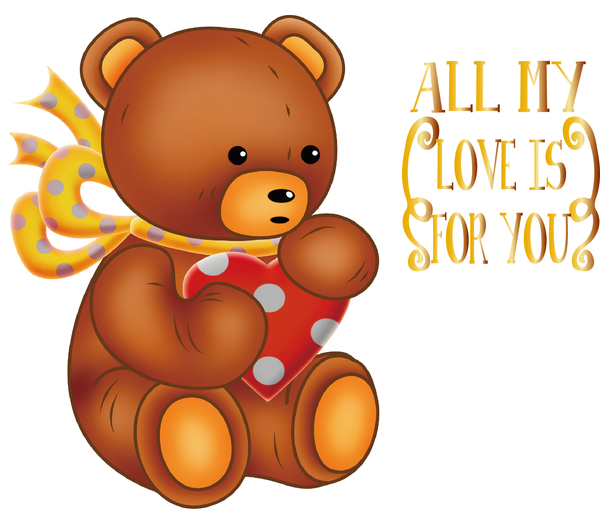 Transparent Valentine's Day Design Drawing Icon for Teddy Bear for Valentines Day