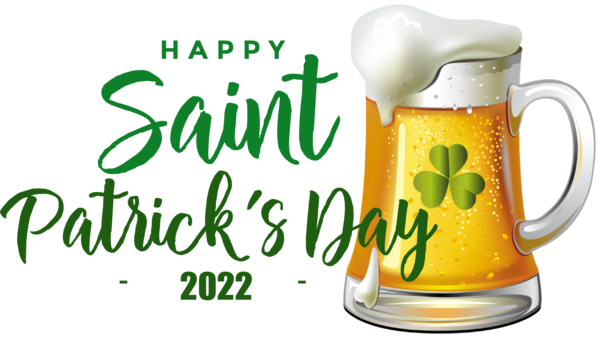 Transparent St. Patrick's Day Font Pagode Cup for Saint Patrick for St Patricks Day