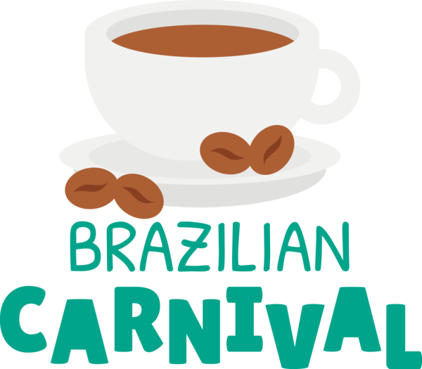 Transparent Brazilian Carnival Instant Coffee Coffee Coffee cup for Carnaval do Brasil for Brazilian Carnival