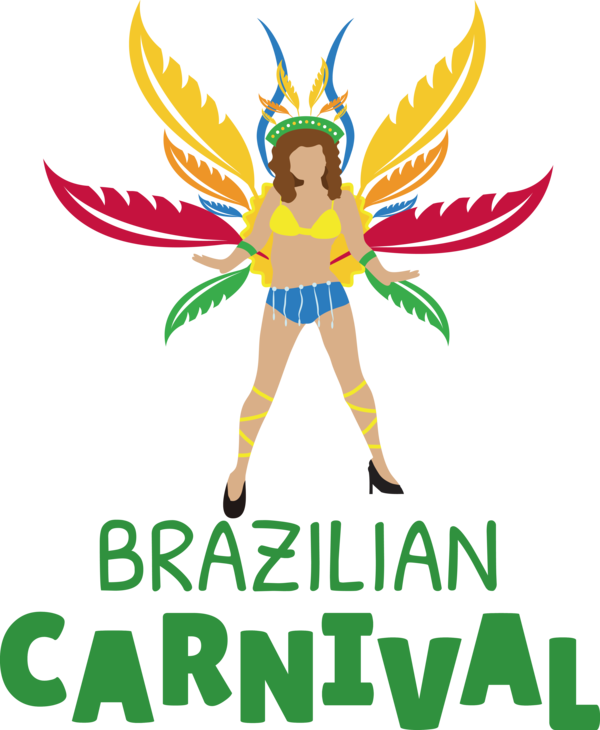 Transparent Brazilian Carnival Lepidoptera Cartoon Logo for Carnaval do Brasil for Brazilian Carnival