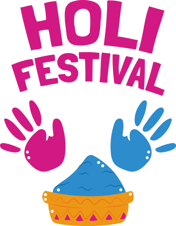 Transparent Holi Logo Line Text for Happy Holi for Holi