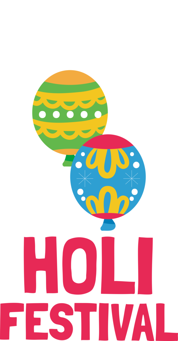 Transparent Holi Logo Festival Design for Happy Holi for Holi