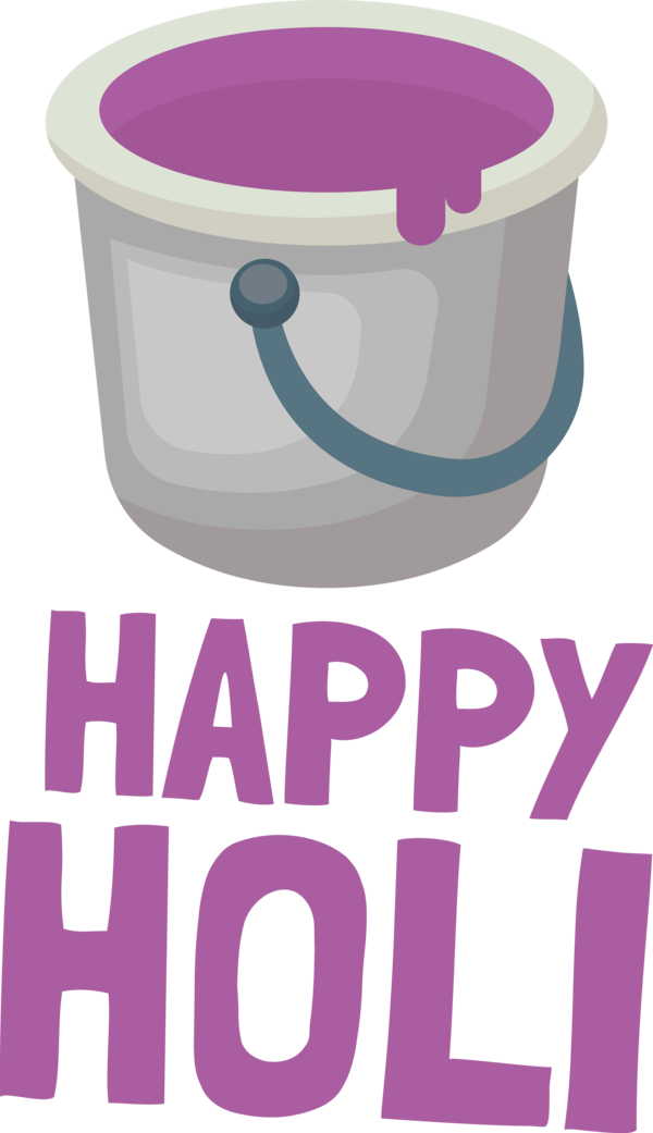 Transparent Holi Design Logo Meter for Happy Holi for Holi