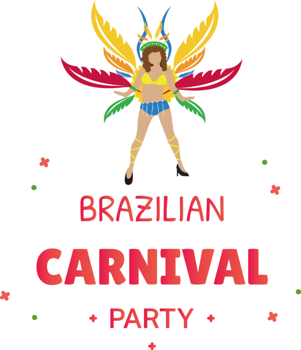 Transparent Brazilian Carnival Insects Pollinator Logo for Carnaval do Brasil for Brazilian Carnival