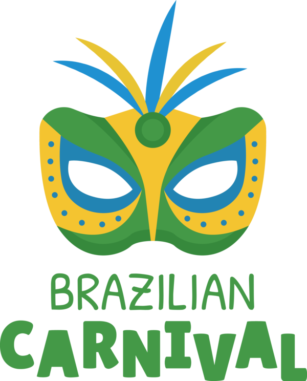 Transparent Brazilian Carnival Logo Design Line for Carnaval do Brasil for Brazilian Carnival