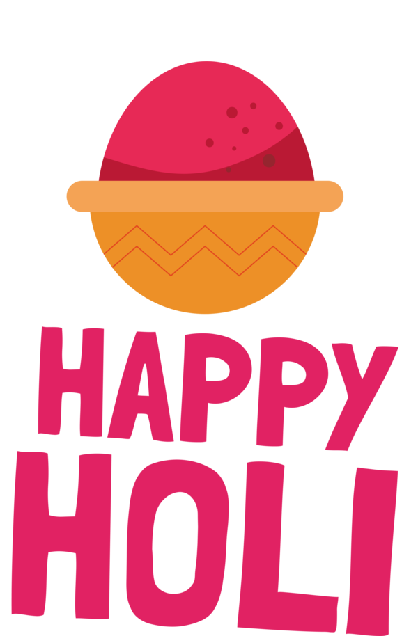 Transparent Holi Logo Hat Line for Happy Holi for Holi