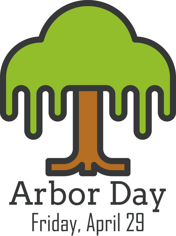 Transparent Arbor Day Republic of the Rio Grande Logo Line for Happy Arbor Day for Arbor Day