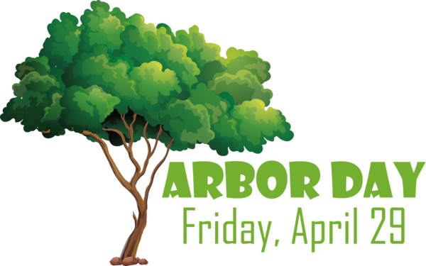 Transparent Arbor Day Tree Garden Drawing for Happy Arbor Day for Arbor Day