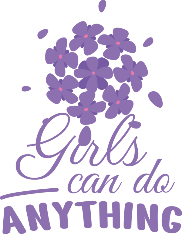 Transparent International Women's Day Design Floral design Violet for Women's Day for International Womens Day