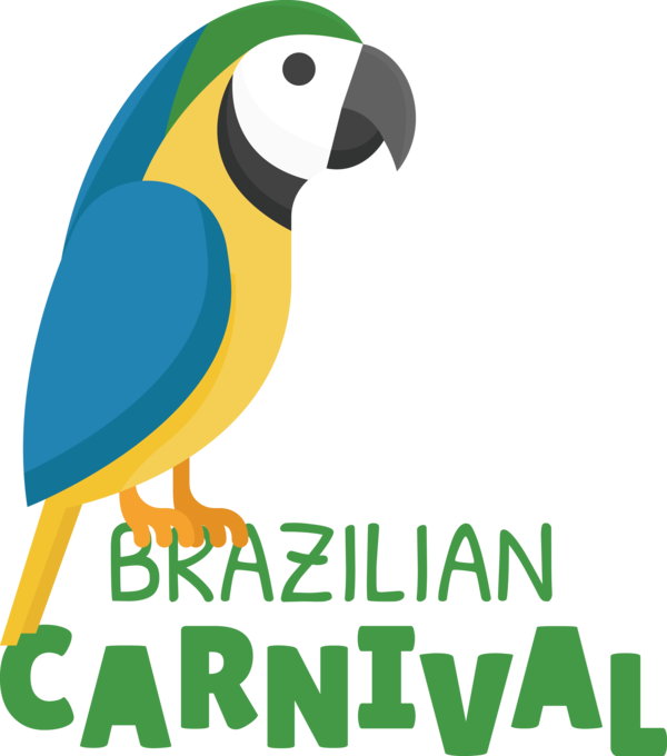 Transparent Brazilian Carnival Parrots Macaw Beak for Carnaval do Brasil for Brazilian Carnival