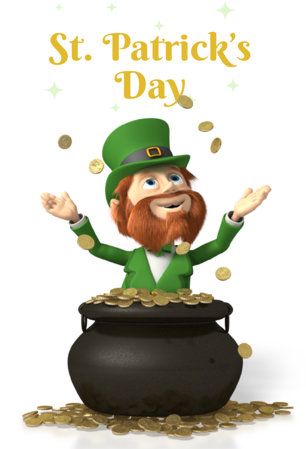 Transparent St. Patrick's Day St. Patrick's Day Drawing Animation for Pot Of Gold for St Patricks Day