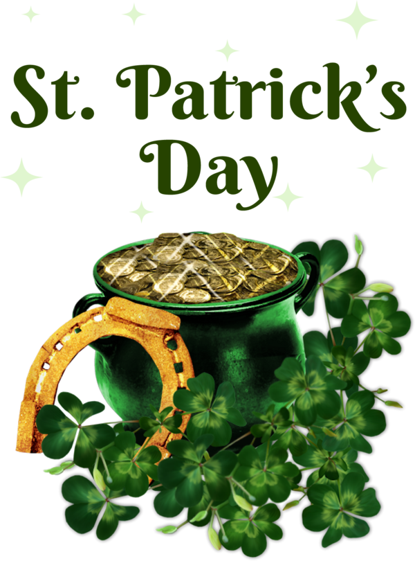 Transparent St. Patrick's Day Drawing St. Patrick's Day Design for Pot Of Gold for St Patricks Day