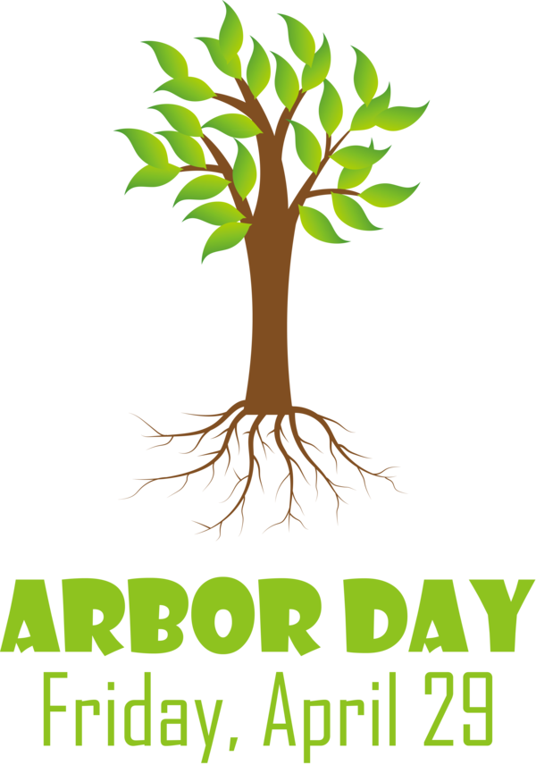 Transparent Arbor Day Human Plant stem Tree for Happy Arbor Day for Arbor Day
