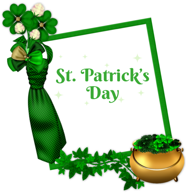 Transparent St. Patrick's Day St. Patrick's Day Shamrock Holiday for Pot Of Gold for St Patricks Day