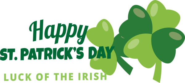 Transparent St. Patrick's Day Logo Design Leaf for Saint Patrick for St Patricks Day