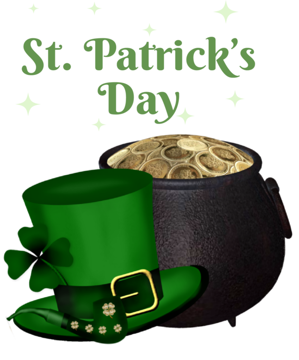 Transparent St. Patrick's Day St. Patrick's Day St Patrick's Day Fun Holiday for Pot Of Gold for St Patricks Day